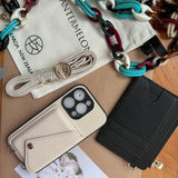 Vegan leather card sleeve