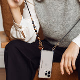 Daphne - cord and bead phone chain