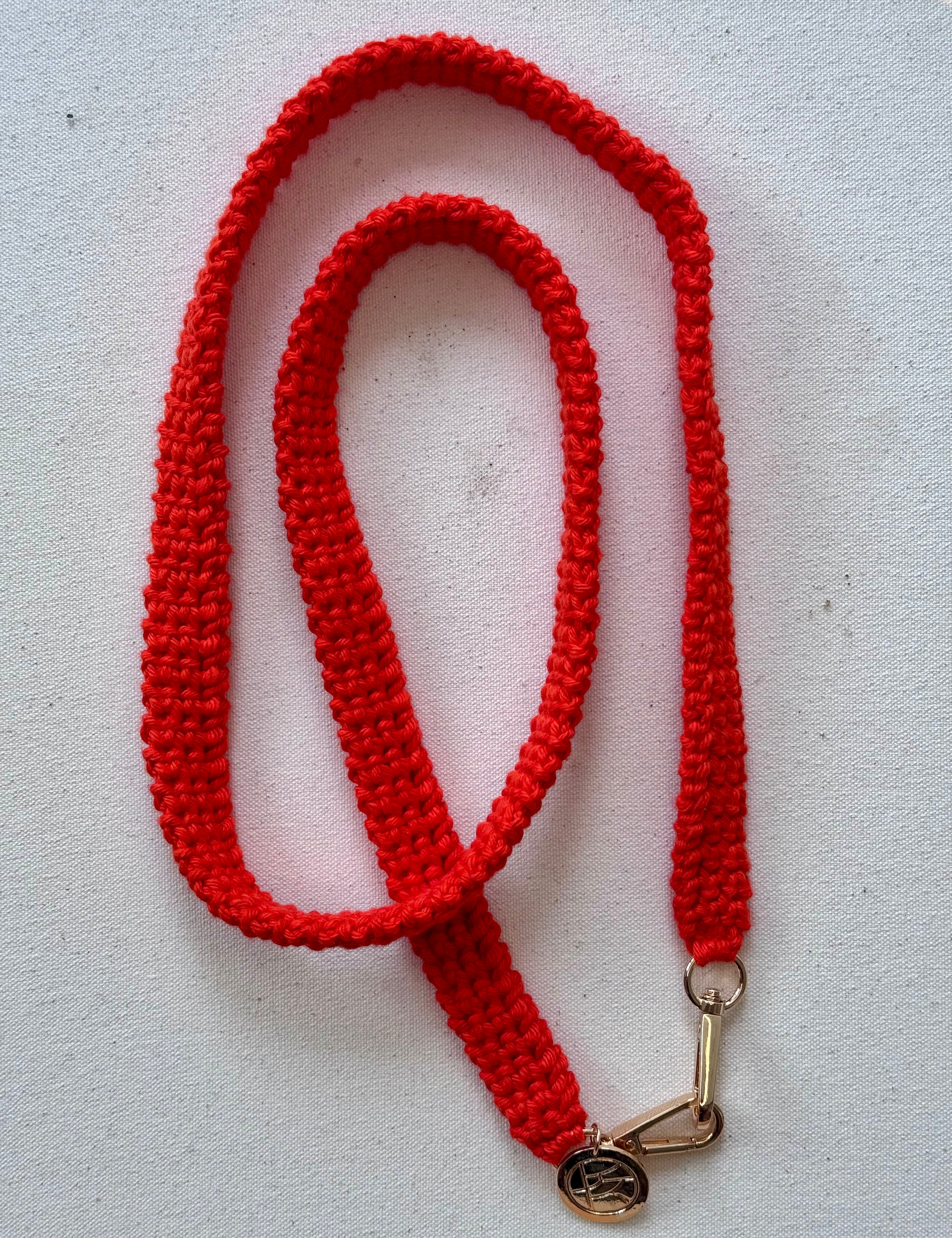 Emily crochet cross body phone chain - one inch wide