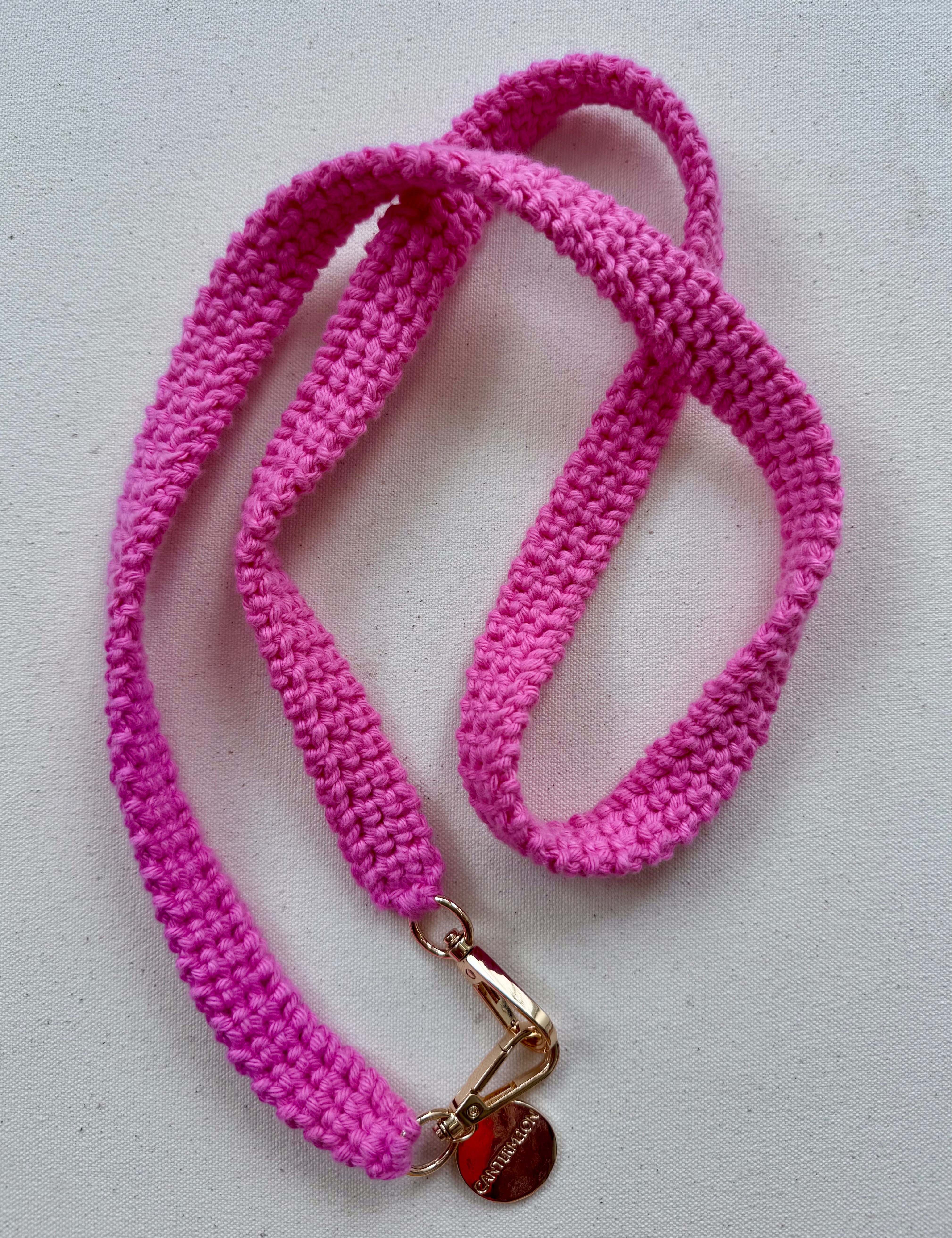 Emily crochet cross body phone chain - one inch wide